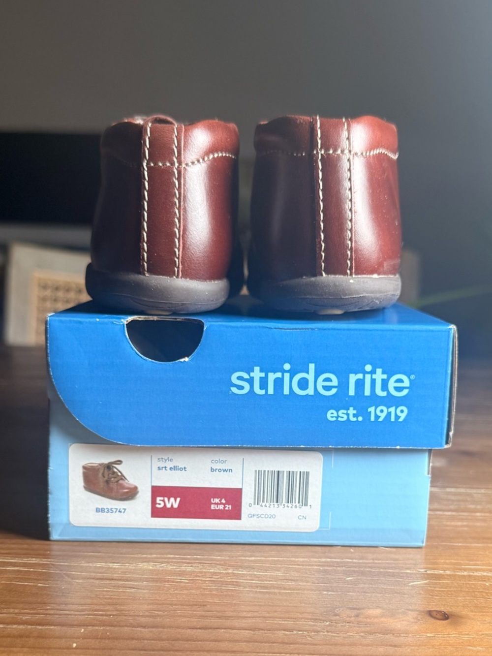 Stride Rite Toddler Brown Leather Ankle Boots